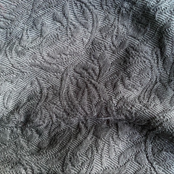 Talbots 100% Cotton Black Floral Cropped Trouser Pants | Talbots Dress Pants - Picture 10 of 14